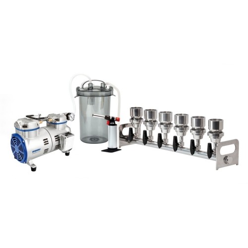 Stainless Steel Multi-Position Filtration System Ultimate Vacuum(mbar):150 Model:BioVac330B  Wiggens Germany
